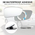 LivTee Blind Spot Car Mirror, HD Glass Frameless Convex Side Mirror Blindspot, Wide Angle Rear View Mirrors for SUVs, Trucks and RVs - Car Accessories - Image 7