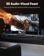 Highwings 4K Long HDMI 2.0 Cable 15FT/4.5m - 4K@60Hz HDR Braided HDMI Cord, 18Gbps High Speed with Ethernet/ARC, 3D, HDCP 2.2, ARC, Compatible for PS-5/4/3/4K HDTV/Monitor/Projector/Streaming Media - Image 8