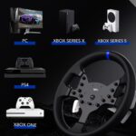 PXN V99 PC Racing Wheel, Real Force Feedback Steering Wheel with Pedals and Shifter, Detachable 270/900 Degree Race Steering Wheel Simulator for PC, Xbox One, Xbox Series X/S, PS4 - Image 3