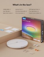 Govee Smart Ceiling Light, RGBIC LED Ceiling Light Fixture, 2400LM Flush Mount Light Fixture, DIY Colors, Works with Alexa, 2200K-6500K Ceiling Lights for Bedroom, Living Room, 12 Inch, 1 Pack - Image 10