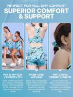 Girls Gymnastics Leotards w/Shorts Set - 4-Piece Girls Unitards Biketards Outfit for Dance, Tumbling & Activewear - Image 5