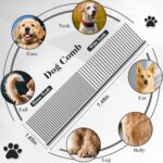 2PCS Slicker Brush for Dogs & Pet Comb,Professional Dog Grooming Brush (Goldendoodles,Poodles,Labradoodles) with Extra Long Pins to Effectively Remove Tangles, Knots and Mats (Blue Large) - Image 5