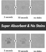 Absorbent Dog Food Mat-Cat Dog Mat for Food and Water Bowl, Quick Dry Pet Food Mat, No Stains Dog Feeding mat, Dog Accessories Pet Supplies Mat-Dog Water Bowl Mat for Messy Drinkers - Image 3