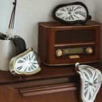 Melting Clock, Salvador Dali Watch Melted Clock for Decorative Home Office Shelf Desk Table Funny Creative Gift, Rome Silver - Image 7