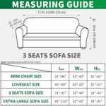 MAXIJIN Stretch Couch Cover Sofa Covers for 3 Cushion Couch (71"-91" Washable Sofa Slipcovers with Non-Slip Foam & Elastic Strap, Dog Cat Pet Friendly Furniture Protector (Large, Beige) - Image 7