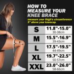 POWERLIX Knee Compression Sleeve (Pair) - Best Knee Brace for Knee Pain for Men & Women – Knee Support for Running, Basketball, Volleyball, Weightlifting, Gym, Workout, Sports - Image 4