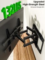 USX MOUNT Full Motion TV Wall Mount for Most 37-82 Inch TV up to 132lbs, TV Mount Articulating with Swivel, Tilt & Extension, Wall Mounts T V Bracket for VESA 600x400mm 400x300mm, Max 16" Wood Studs - Image 4