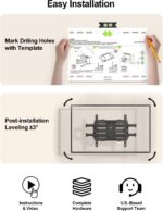 USX MOUNT Full Motion TV Wall Mount for Most 37-82 Inch TV up to 132lbs, TV Mount Articulating with Swivel, Tilt & Extension, Wall Mounts T V Bracket for VESA 600x400mm 400x300mm, Max 16" Wood Studs - Image 7