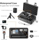 Hard Case for Gopro Hero 13/12/11/10/9 Media Mod/Volta/Light Mod,Wasterproof Organizer Travel Storage Case for Go pro Hero with 2 Batteries Accessories - Image 3