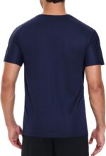 5 Pack Men's Dry Fit Shirts, Moisture Wicking Tees, Mesh Breathable Athletic Workout Fitness Short Sleeve - Image 8