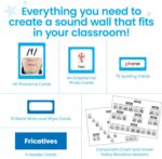 hand2mind Sound Wall Classroom Phonics Kit, Letter Sounds for Kindergarten, Speech Therapy Materials, Phonemic Awareness, ESL Teaching Materials, Science of Reading Manipulatives (169 Cards) - Image 3