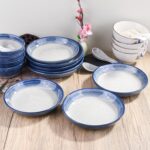 4-Piece Blue Ceramic Dinnerware Set, Plate, Dish, Bowl, Spoon, Japanese Hand-painted Tableware set, A Good Tableware (BS) - Image 7