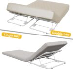 Under Mattress Wedge Lift - 2 Pack, 4-Level Adjustable Bed Risers for Seniors, Heavy-Duty Metal Frame Holds 200 Lbs, for Head Elevation & Sleep Support - Image 4