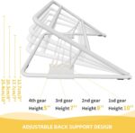 Under Mattress Wedge Lift - 2 Pack, 4-Level Adjustable Bed Risers for Seniors, Heavy-Duty Metal Frame Holds 200 Lbs, for Head Elevation & Sleep Support - Image 6