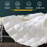 Puffy White Feather Comforter Oversize King with Feathers Down Fiber Filled, All Season Feather Duvet Insert, 100% Cotton Luxury Hotel Collection, 8 Corner Loops - Image 8