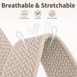 Braided Band Compatible with Apple Watch Bands 40mm 38mm 41mm 42mm 44mm 45mm 46mm 49mm,Magnetic Soft Nylon Stretchy Strap with Designer Bling Crown Strap for Series 10/9/8/7/6/5/4/3/2/SE/Ultra - Image 6