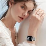 Braided Band Compatible with Apple Watch Bands 40mm 38mm 41mm 42mm 44mm 45mm 46mm 49mm,Magnetic Soft Nylon Stretchy Strap with Designer Bling Crown Strap for Series 10/9/8/7/6/5/4/3/2/SE/Ultra - Image 8