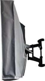 Outdoor 60"-65" TV Set Cover,Scratch Resistant Liner Protect LED Screen Best-Compatible with Standard Mounts and Stands (Light Gray) - Image 4