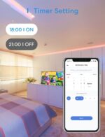 Smart LED Strip Lights Works with Apple HomeKit, 32.8ft WiFi RGB Strip, Compatible with Siri, Alexa&Google and SmartThings, App Control, Color Changing Led Strips for Home, Bedroom, Kitchen, TV, Party - Image 7
