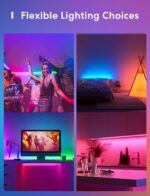 Smart LED Strip Lights Works with Apple HomeKit, 32.8ft WiFi RGB Strip, Compatible with Siri, Alexa&Google and SmartThings, App Control, Color Changing Led Strips for Home, Bedroom, Kitchen, TV, Party - Image 8