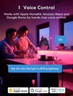 Smart LED Strip Lights Works with Apple HomeKit, 32.8ft WiFi RGB Strip, Compatible with Siri, Alexa&Google and SmartThings, App Control, Color Changing Led Strips for Home, Bedroom, Kitchen, TV, Party - Image 9