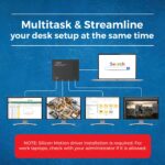 OREI SplitExtend HDMI Splitter Extended Display for Quad Monitor - Multi-Monitor Display 5 Separate Screens - USB-C Adapter to HDMI 2.0, 4K@30Hz Outputs - Windows and Mac Compatible - Image 3