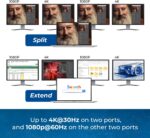 OREI SplitExtend HDMI Splitter Extended Display for Quad Monitor - Multi-Monitor Display 5 Separate Screens - USB-C Adapter to HDMI 2.0, 4K@30Hz Outputs - Windows and Mac Compatible - Image 5