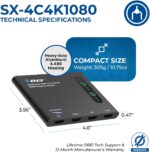 OREI SplitExtend HDMI Splitter Extended Display for Quad Monitor - Multi-Monitor Display 5 Separate Screens - USB-C Adapter to HDMI 2.0, 4K@30Hz Outputs - Windows and Mac Compatible - Image 6