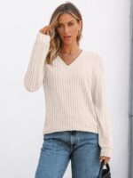 AUTOMET Womens V Neck Long Sleeve Shirt Fall Fashion Tops Tunic Dressy Casual Sweater Clothes Cute Trendy Work Outfits 2025 - Image 3