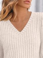 AUTOMET Womens V Neck Long Sleeve Shirt Fall Fashion Tops Tunic Dressy Casual Sweater Clothes Cute Trendy Work Outfits 2025 - Image 6