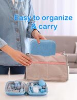 OTTOLIVES Baby Healthcare and Grooming Kit, 15 in 1 Baby Shower Gifts with Nail File, Hair Brush Comb, Toothbrush, Nasal Aspirator, Baby Essentials Kit for Newborn Infant Girls Boys (Blue) - Image 8