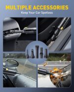 AUXITO Car Vacuum Portable Cordless 14000Pa Powerful Suction, Handheld Vacuum Blow & Suction 2 in 1, Small Vacuum Cleaner Hand Held Vacuum for Car, Home, Pet, Office (Black) - Image 5