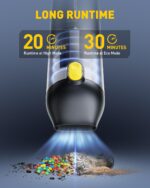 AUXITO Car Vacuum Portable Cordless 14000Pa Powerful Suction, Handheld Vacuum Blow & Suction 2 in 1, Small Vacuum Cleaner Hand Held Vacuum for Car, Home, Pet, Office (Black) - Image 7