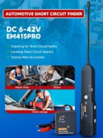 Circuit Tracer, Automotive Short Circuit Finder, Wire Tracer, Automotive Short and Open Finder Repair Tool EM415PRO DC 6-42V - Image 4
