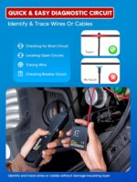 Circuit Tracer, Automotive Short Circuit Finder, Wire Tracer, Automotive Short and Open Finder Repair Tool EM415PRO DC 6-42V - Image 7