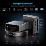 Trycoo Mini PC, Ryzen 5 5600H (6C/12T, up to 4.2Ghz),8GB DDR4/256GB NVMe SSD,Type-C/DP/HD,4K/60Hz Triple-Display,Mini Desktop Computer,Dual LAN/WiFi6/BT5.2/USB3.2 Mini Computers - Image 10