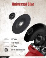 AVID POWER Angle Grinder 4-1/2 inch Electric Grinder Tools 750W 6.5 Amp Metal Grinder, 11500 RPM, with Grinding and Cutting Wheels, Auxiliary Handle, Wrench for Cutting and Grinding - Image 6