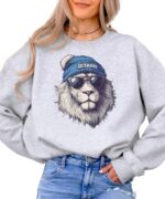 Olive Loves Apple Detroit Football Sports Sweatshirt for Men Women Youth and Toddler Boys and Girls - Image 4