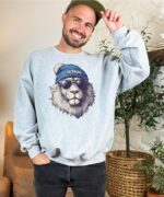 Olive Loves Apple Detroit Football Sports Sweatshirt for Men Women Youth and Toddler Boys and Girls - Image 5