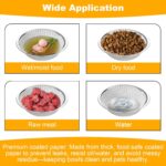 600 Pcs White Disposable Pet Feeding Bowls Liners – Bulk Cat & Dog Food Bowl Liners, Small Paper Dish for Wet/Dry Food – Sanitary & Leak-Proof (4” x 1.2”) - Image 5