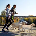 PetAmi Premium Hands Free Dog Leash for 2 Dogs, Adjustable Waist Belt Leash for Dog Walking, Fanny Pack Accessories Bag Dual Bungee Leash for Running, Hiking, Jogging, Biking, Purple - Image 8