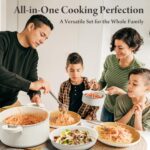 22-Piece Pots and Pans Set Non Stick with Removable Handles, Ceramic Cookware Set, Large-Capacity & Non Toxic, Induction & RV Compatible, Dishwasher Safe, PFAS/PTFE/PFOA Free, White - Image 7