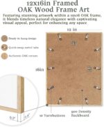 EcoHest Trendy Newspaper Dolce Far Niente Framed Wall Art, 12x16 in OAK Wood La Dolce Vita Canvas Art, Magazine Italian Summer Headline Print Decor, Beige Logs Set of 1 for Bedroom Living Room - Image 7