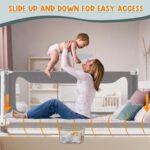 G TALECO GEAR Bed Rail for Toddlers, Stable Protective Bed Side Rails, Baby Bedrail Guard for Twin Full Queen & King Size Bed ((3 Sides for Full Size) 74.8x74.8x54 Inch) - Image 5