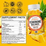 Feminine Balance Probiotics Gummies for Women - Vaginal Health & Women's pH Balance Natural Gummy Supplement with Cranberry Pineapple Powder - Sugar Free Gluten Free Vegan - Image 8