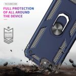 LeYi iPhone SE 2022/2020 Case With [2Pack] Tempered Glass Screen Protector, Military-Grade Protective Phone Case With Magnetic Metal Kickstand for SE 3rd/2nd Gen, Blue - Image 7
