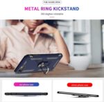 LeYi iPhone SE 2022/2020 Case With [2Pack] Tempered Glass Screen Protector, Military-Grade Protective Phone Case With Magnetic Metal Kickstand for SE 3rd/2nd Gen, Blue - Image 8