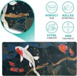 Fish Art Mouse Pad Abstract Desk Mat 31.5x11.8 Inch Japanese Non-Slip Rubber Base Large Gaming Mousepad With Stitched Edges for Home and Office - Image 7