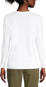 Lands' End Women's Relaxed American-Grown Supima Cotton Long Sleeve Crew Neck T-Shirt - Image 3