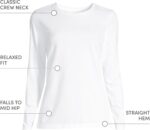 Lands' End Women's Relaxed American-Grown Supima Cotton Long Sleeve Crew Neck T-Shirt - Image 5